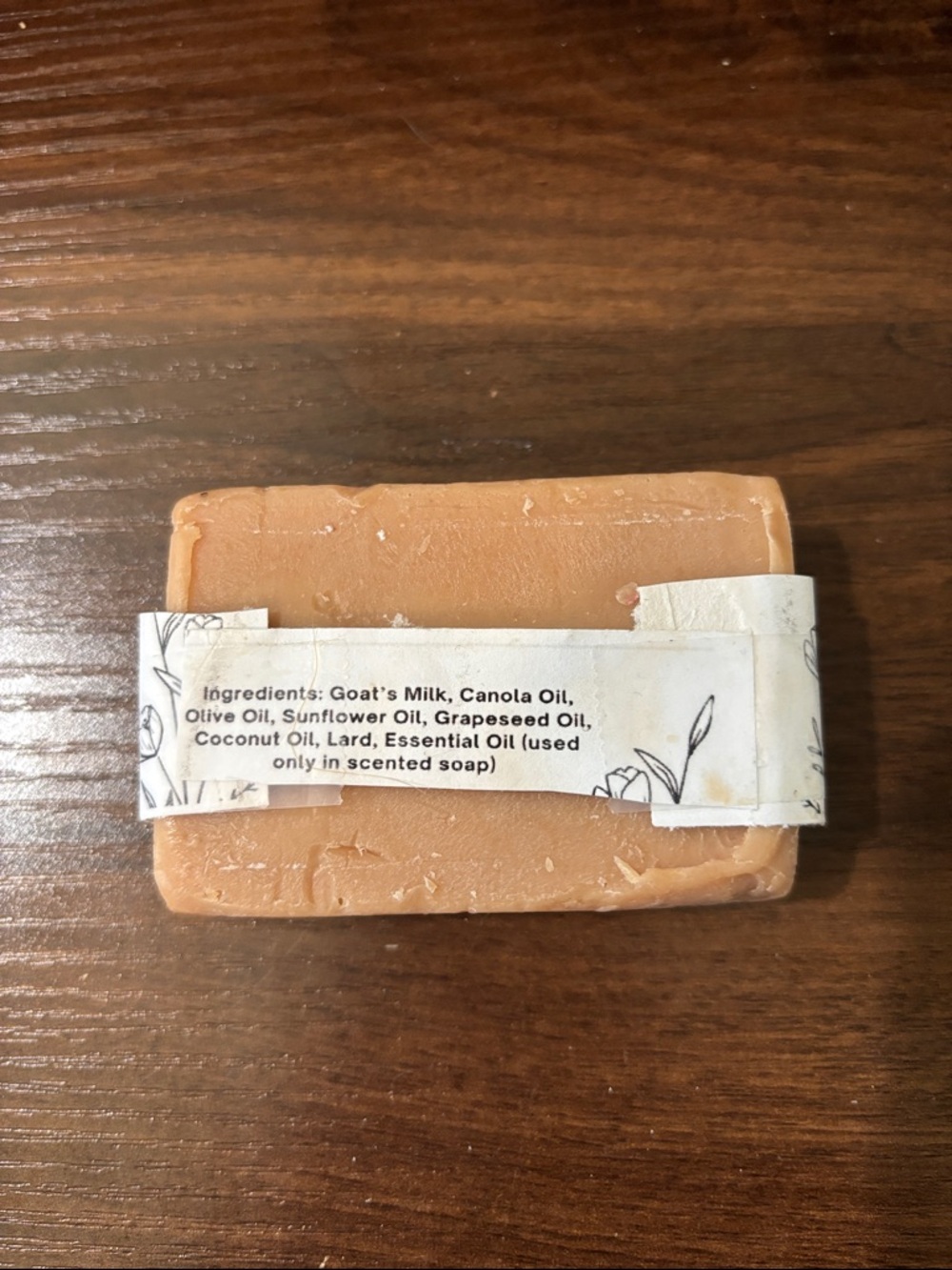 Home Crafted Goats Milk Pumpkin Pie Scented Bar Soap - Picture 2 of 7